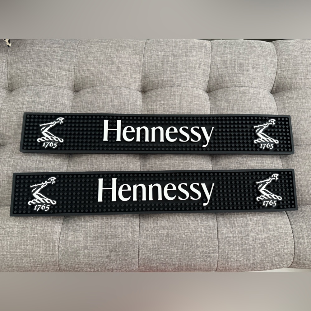2 NEW Hennessy bar mats